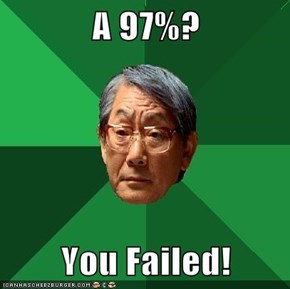 A 97%?  You Failed!