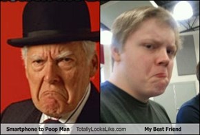 Smartphone to Poop Man Totally Looks Like My Best Friend
