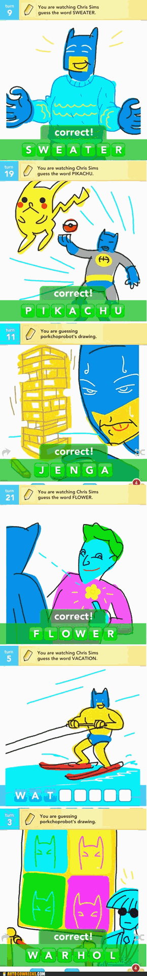 What If Every Draw Something Clue Were Drawn With Batman?