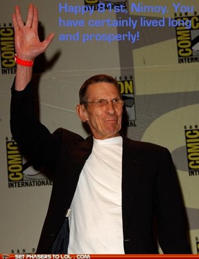 Nimoy's Birthday (26-3-12)