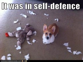 It was in self-defence