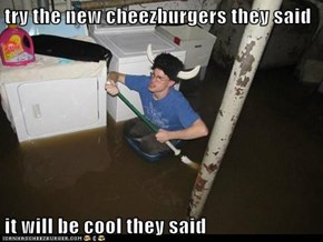 try the new cheezburgers they said  it will be cool they said