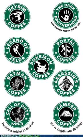 If Starbucks Made Video Game Logos