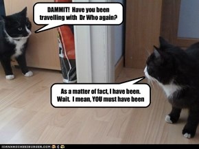 Meeting yourself is always awkward