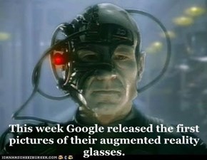 This week Google released the first pictures of their augmented reality glasses.